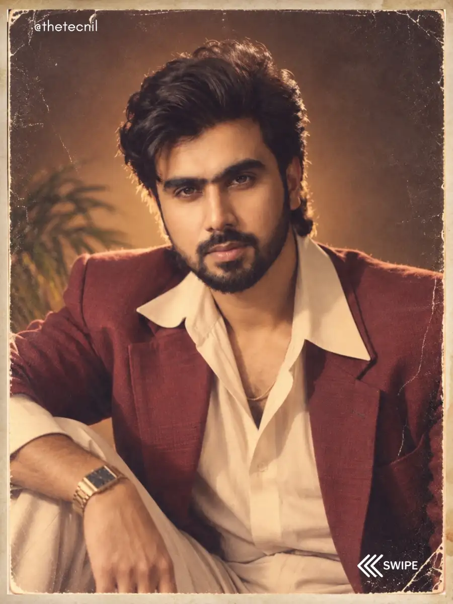 1980s Bollywood Look Ai Boys Editing Prompts