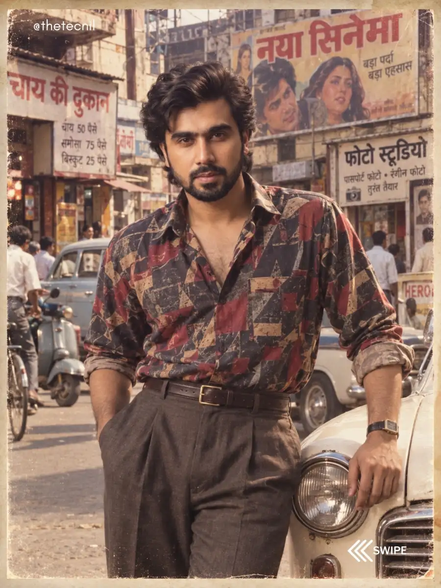80s Look Boys Standing Old City Prompts