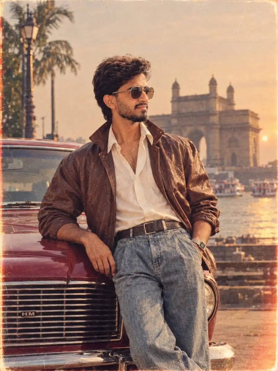 80s Look Mumbai Boys Ai Photo Editing Prompts