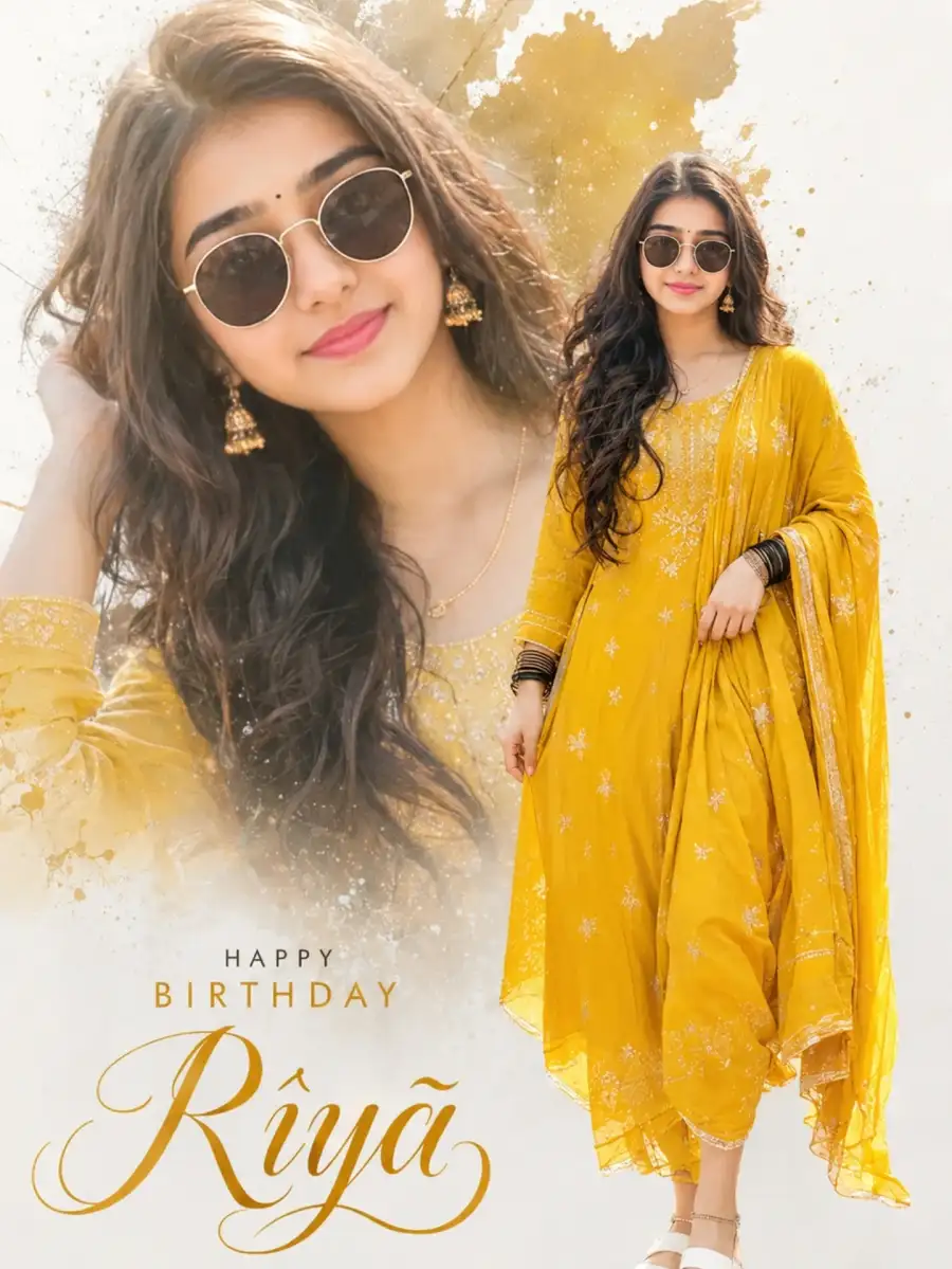 Birthday Collage Girls Ai Photo Editing Prompts Copy Paste - AI photo editing prompt image