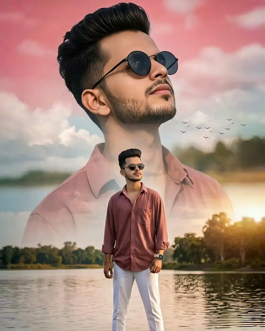 Boys Dual Exposure Ai Photo Editing Prompts - AI photo editing prompt image