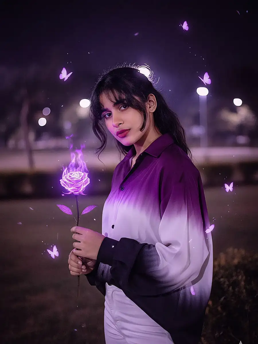 Butterfly Girls Ai Photo Editing Prompts For Gemini - AI photo editing prompt image