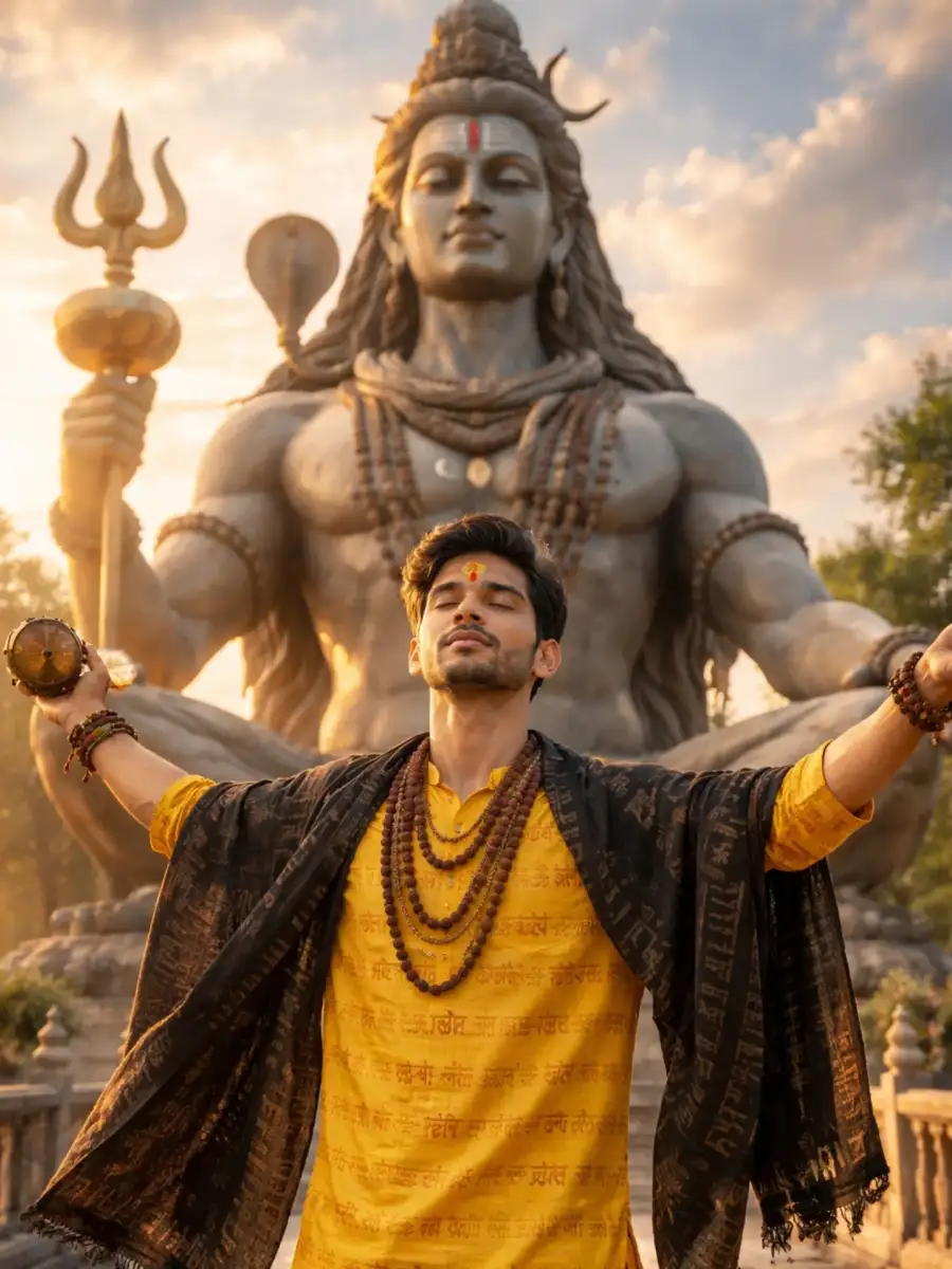 Chat GPT Boys God Mahadev AI Photo Editing Prompt - AI photo editing prompt image