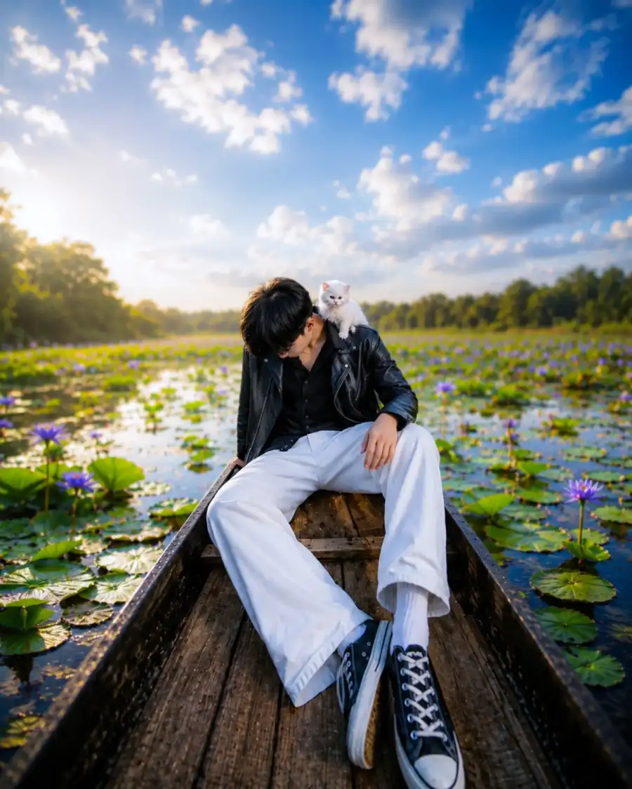 Chatgpt Boys Ai  Beautiful Natural Backgroun Prompts - AI photo editing prompt image