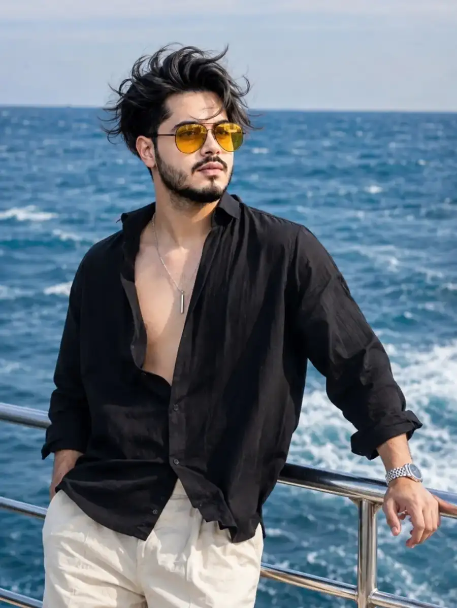 Chatgpt Boys  Standing On A Yacht  Prompts - AI photo editing prompt image