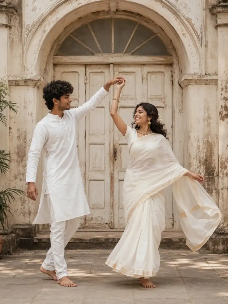 Chatgpt Couple South Indian Couple Dancing Prompts Chatgpt Couple South Indian Couple Dancing Prompts - AI photo editing prompt image