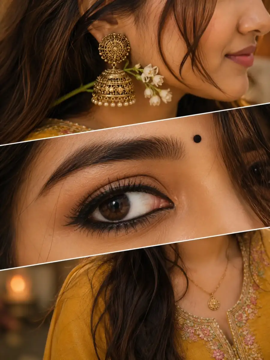 Chatgpt Girl Three panel Diagonal Collage  EYes Prompts - AI photo editing prompt image