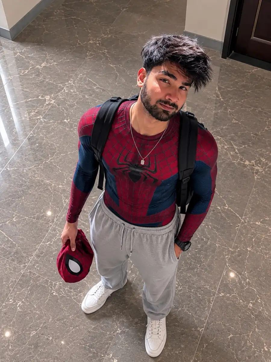 Chatgpt Spider Man Looking UP AI Photo Editing Prompts Chatgpt Spider Man Looking UP AI Photo Editing Prompts - AI photo editing prompt image