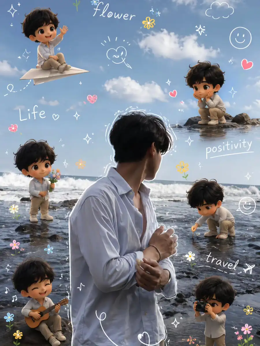 Chibi Cartoon Chatgpt Ai Photo Prompts For Boys - AI photo editing prompt image