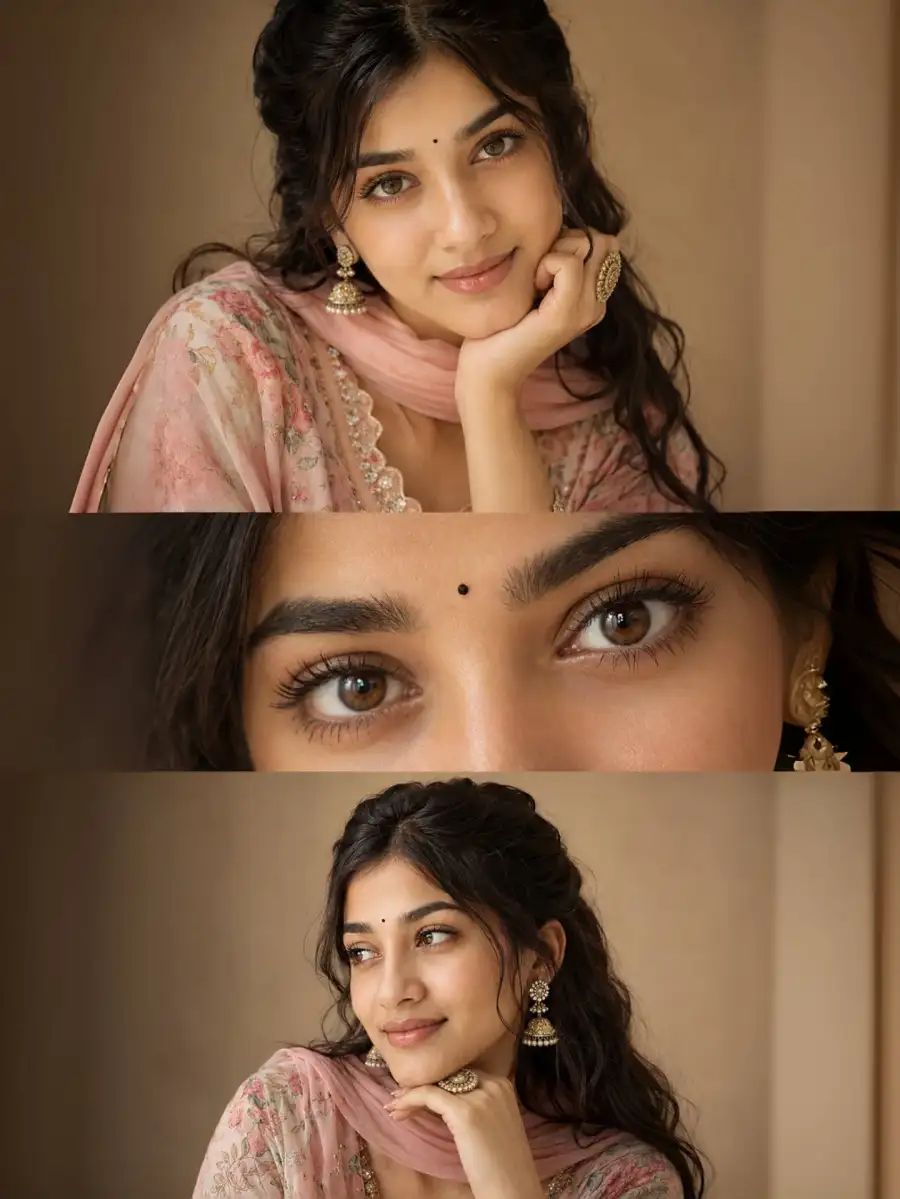 Collage Of A Beautiful Woman Vertical Editorial Collage Prompts Collage Of A Beautiful Woman Vertical Editorial Collage Prompts - AI photo editing prompt image