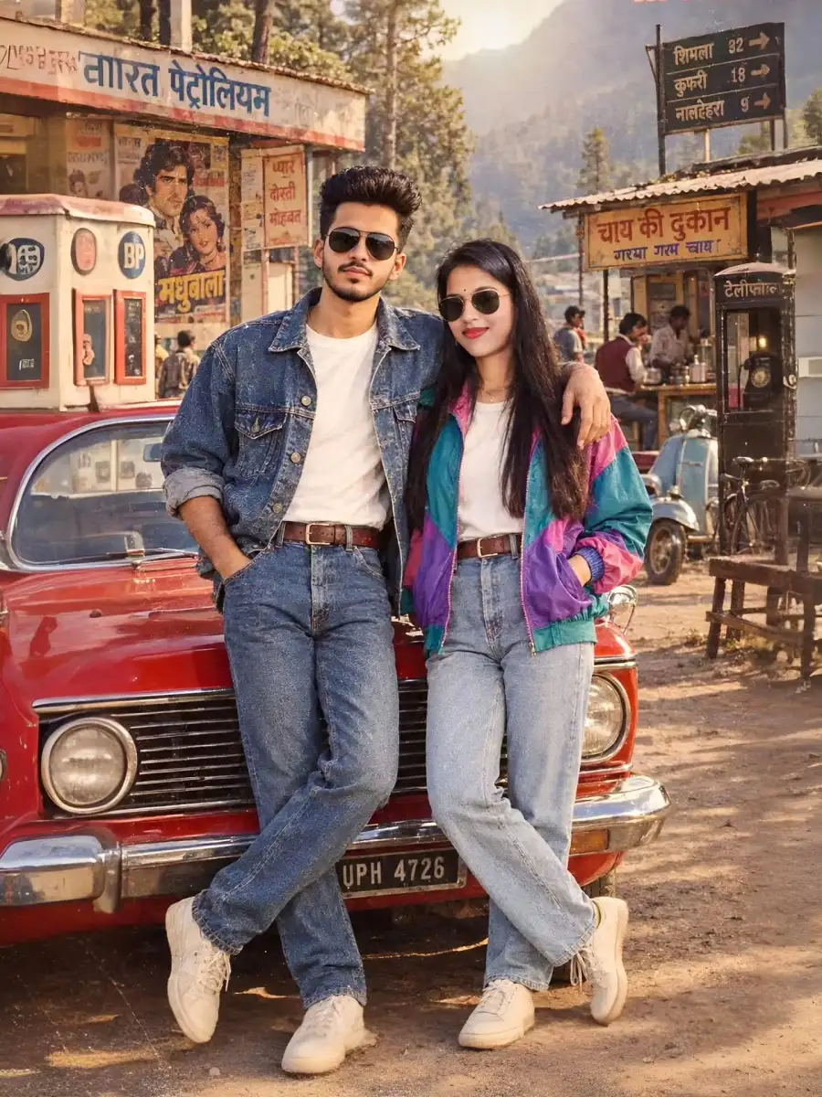 80s Couple Vintage   Look Ai Photo Editing Prompts