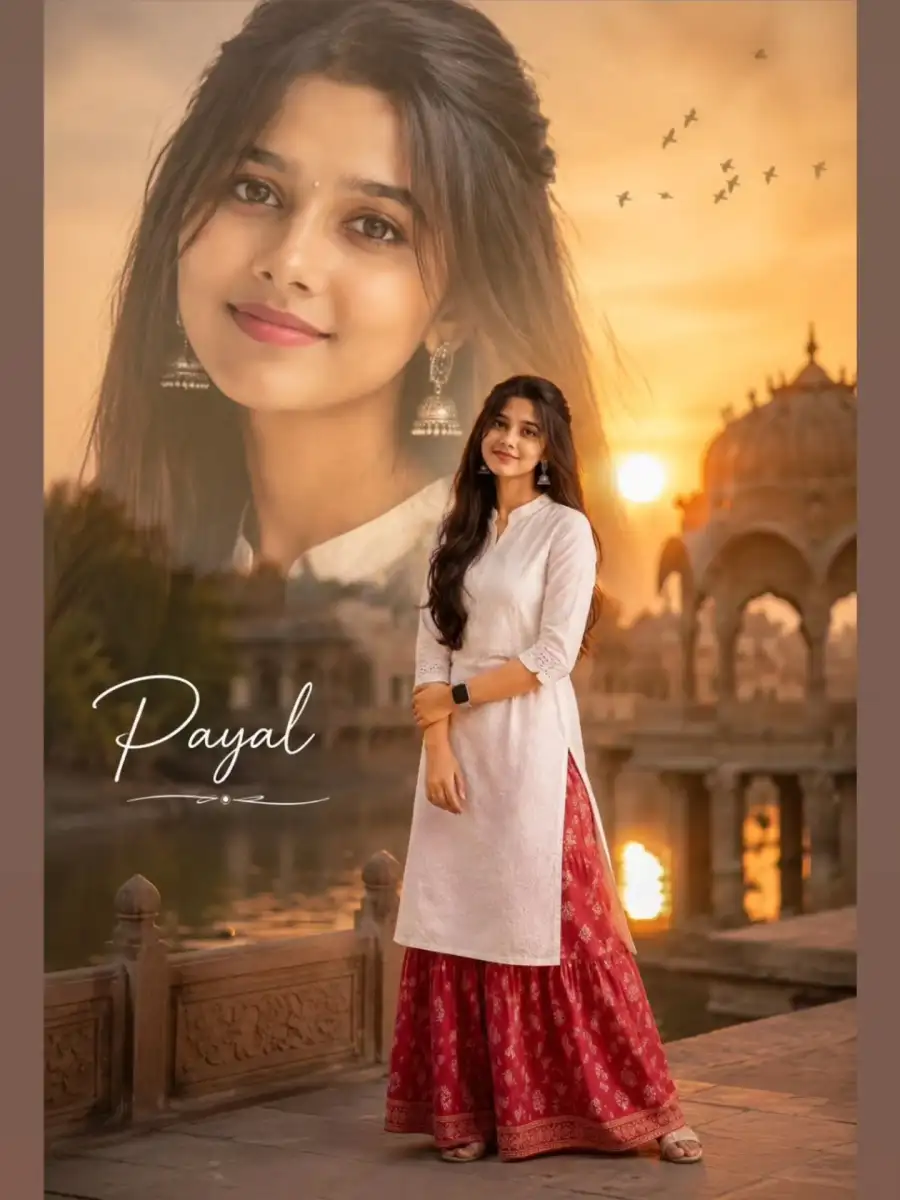 Dual Exposer Girls Ai Photo Editing Prompt - AI photo editing prompt image