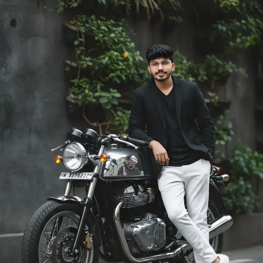 Gemini Boys Standing With Bikes Prompts