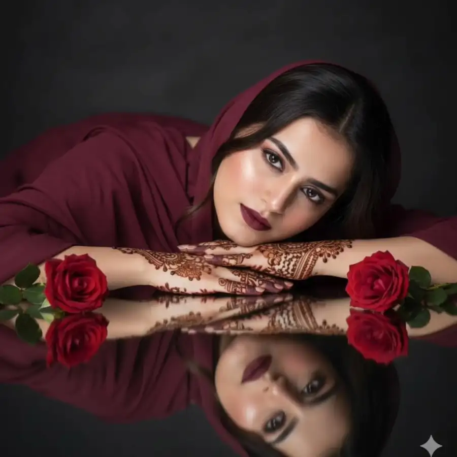 Gemini Girl Wears A Maroon Outfit Pormpts Gemini Girl Wears A Maroon Outfit Pormpts