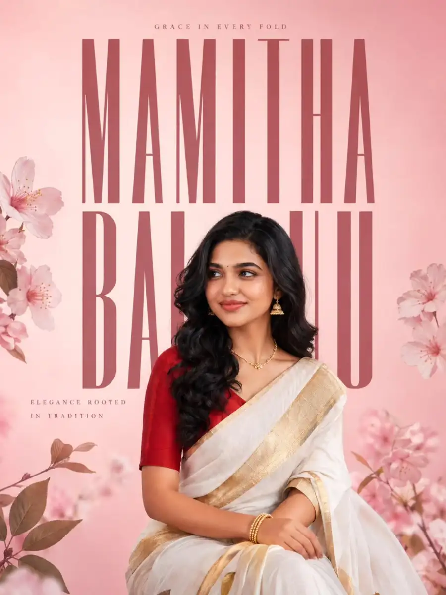 Gemini Girls In A Traditional White Saree Prompts