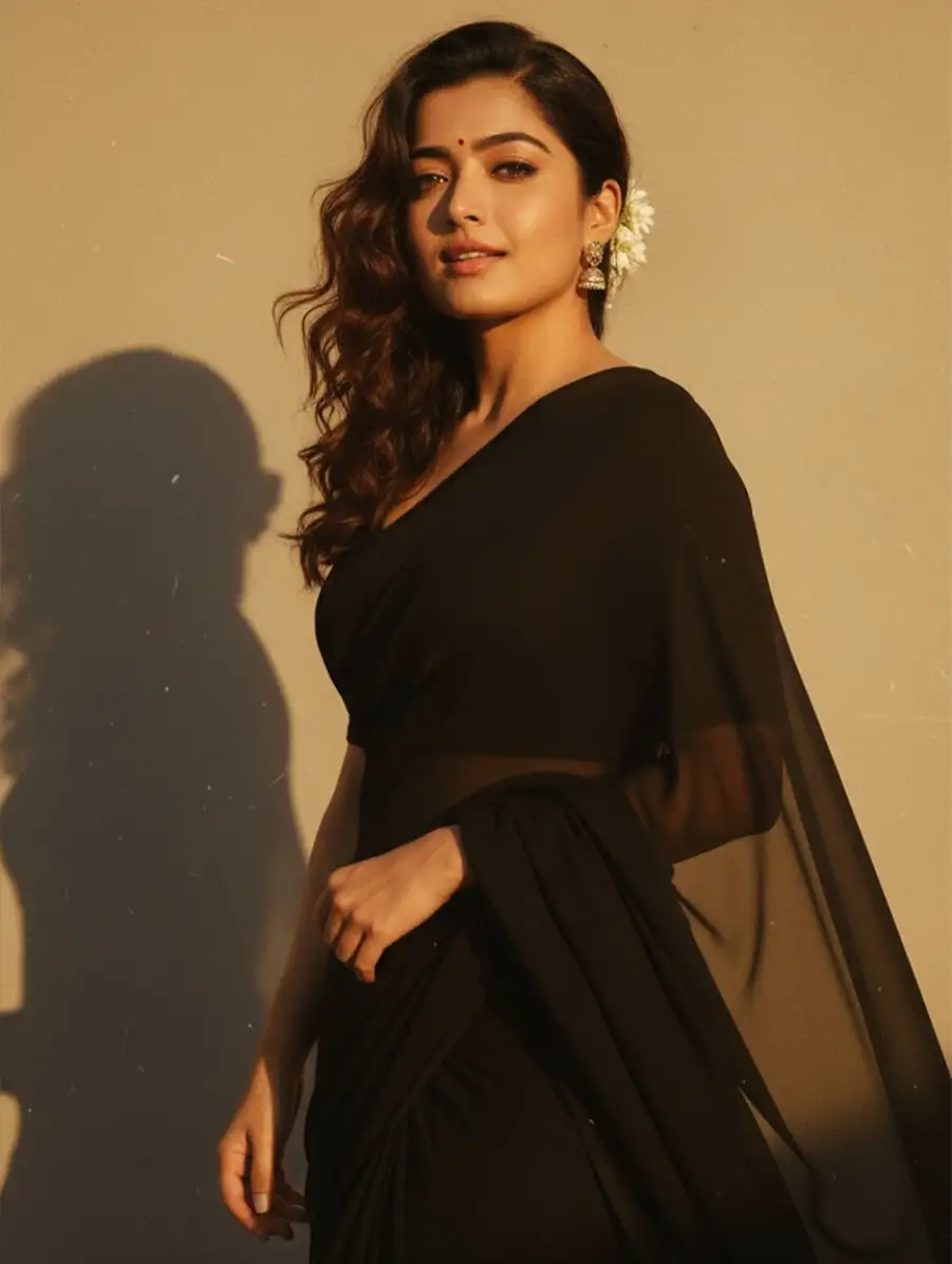 Gemini Girls Pinterest's Aesthetic Retro Saree  Prompt - AI photo editing prompt image