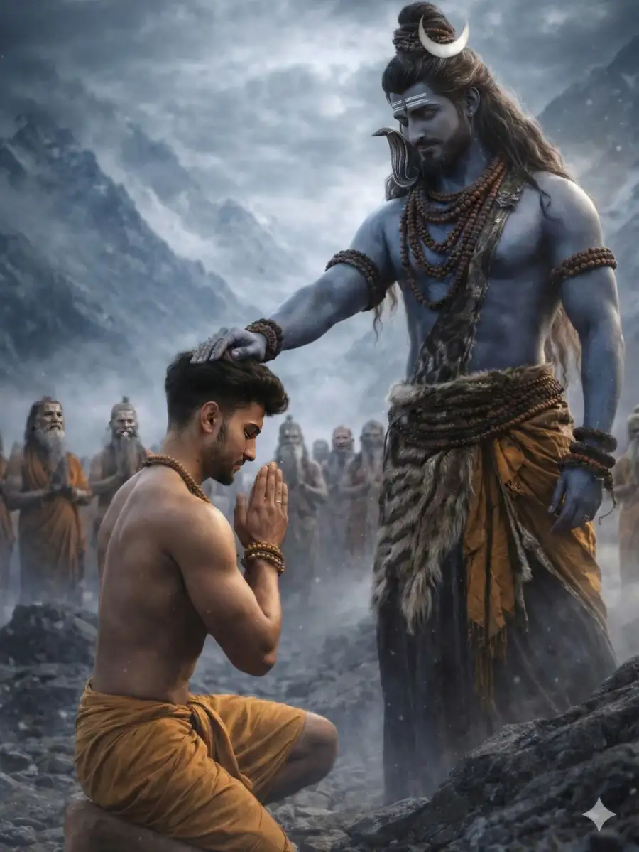Gemini God Mahadev AI Boys Photo Editing Prompts - AI photo editing prompt image