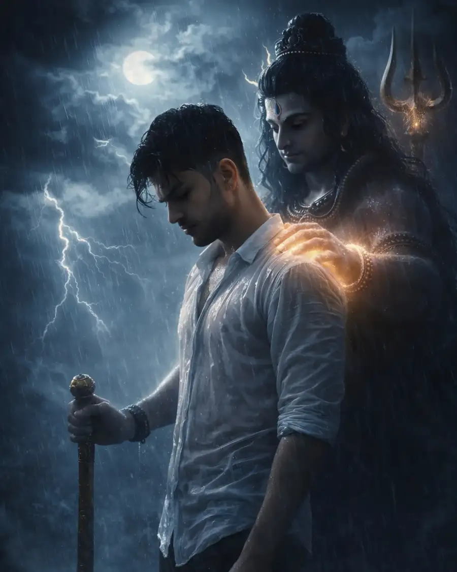 Gemini God Mahadev Boys Ai Photo Editing Prompts - AI photo editing prompt image