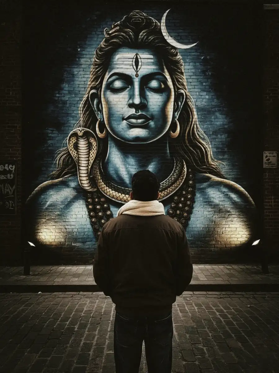 Gemini God Mahadev Boys Standing  AI Photo Editing Prompt - AI photo editing prompt image