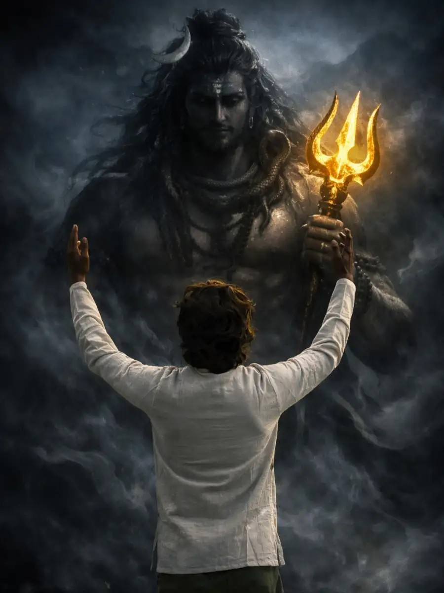 Gemini God Shiva Hugging AI Photo Editing Prompts - AI photo editing prompt image