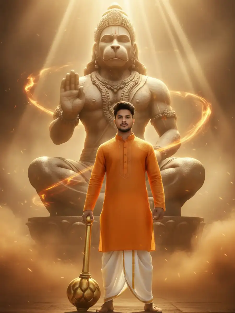 Gemini Hanuman Ji Ai Photo Editing Prompts Copy Paste - AI photo editing prompt image