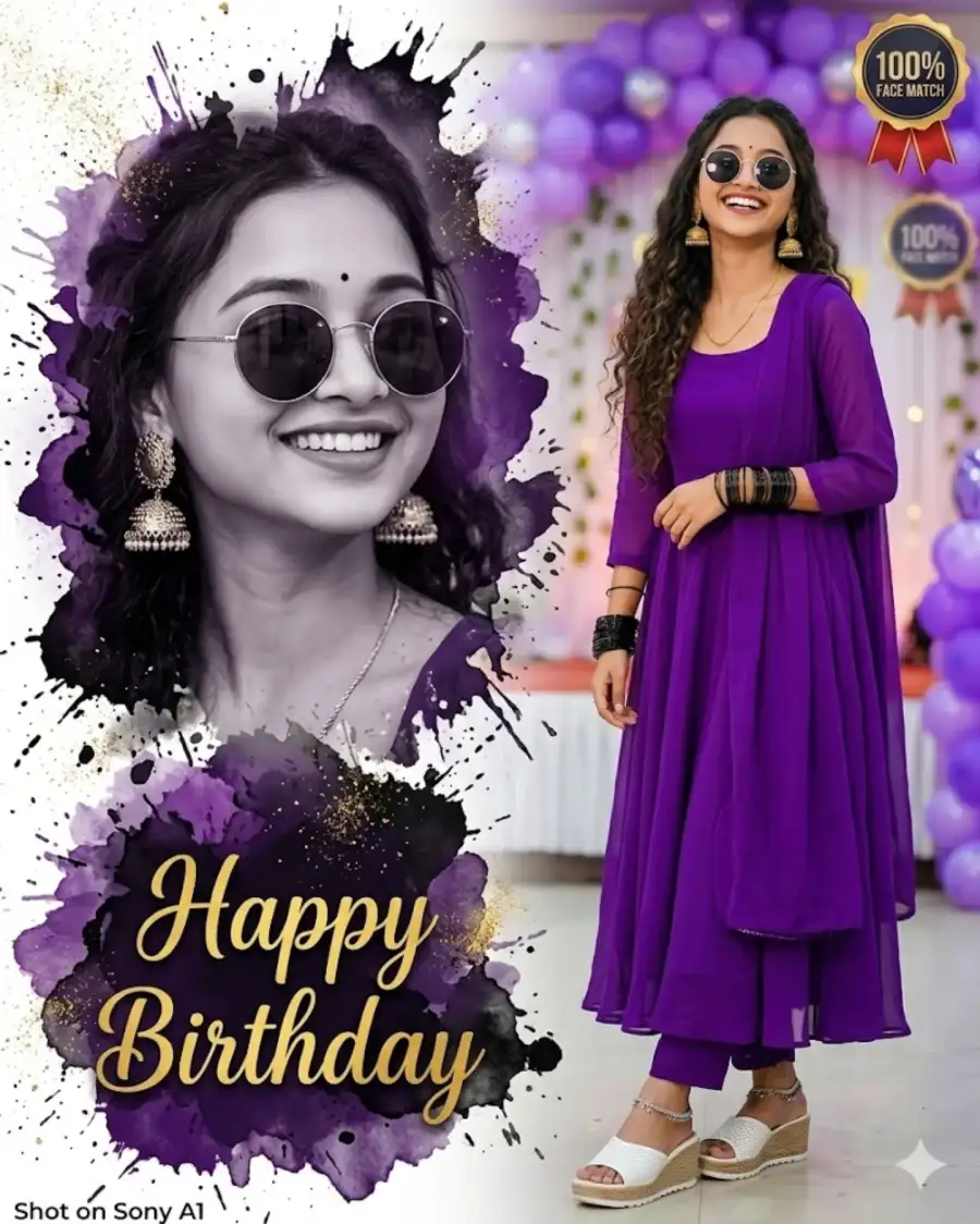 Girls Ai Photo Editing Prompts For Birthday - AI photo editing prompt image