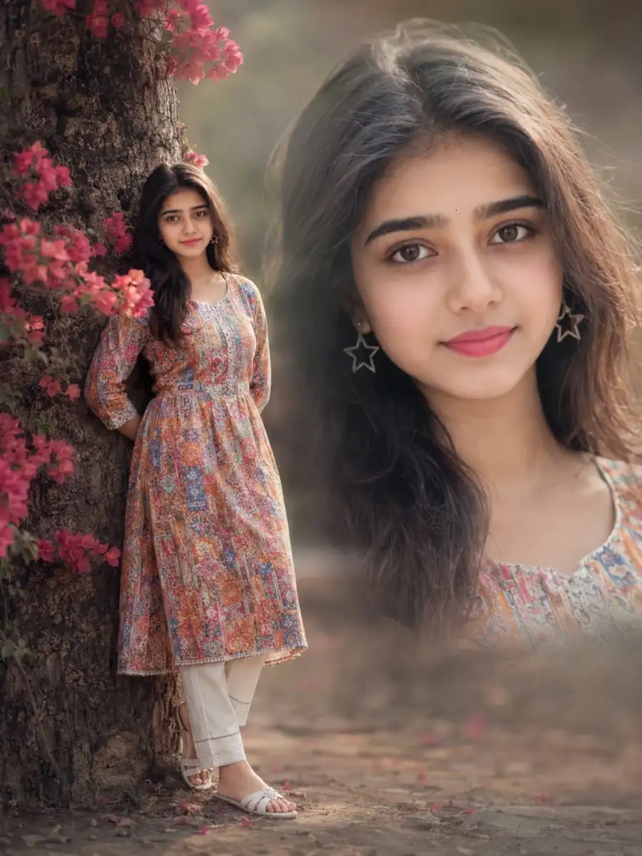 Girls Double Exposure Ai Photo Editing Prompts For Chatgpt - AI photo editing prompt image