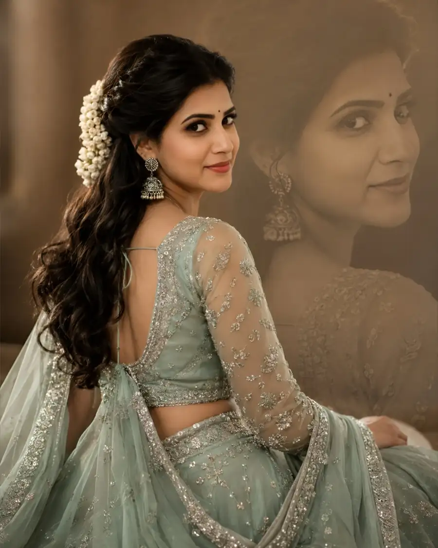 Girls In Lahenga Choli Ai Photo Editing Prompt - AI photo editing prompt image