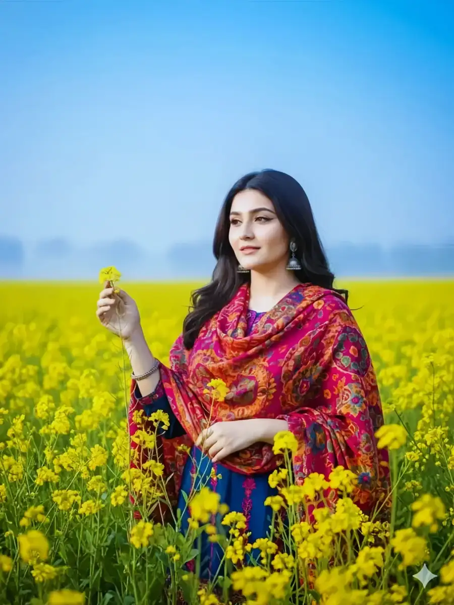 Girls Standing In Of A Flower Field Prompts Girls Standing In Of A Flower Field Prompts