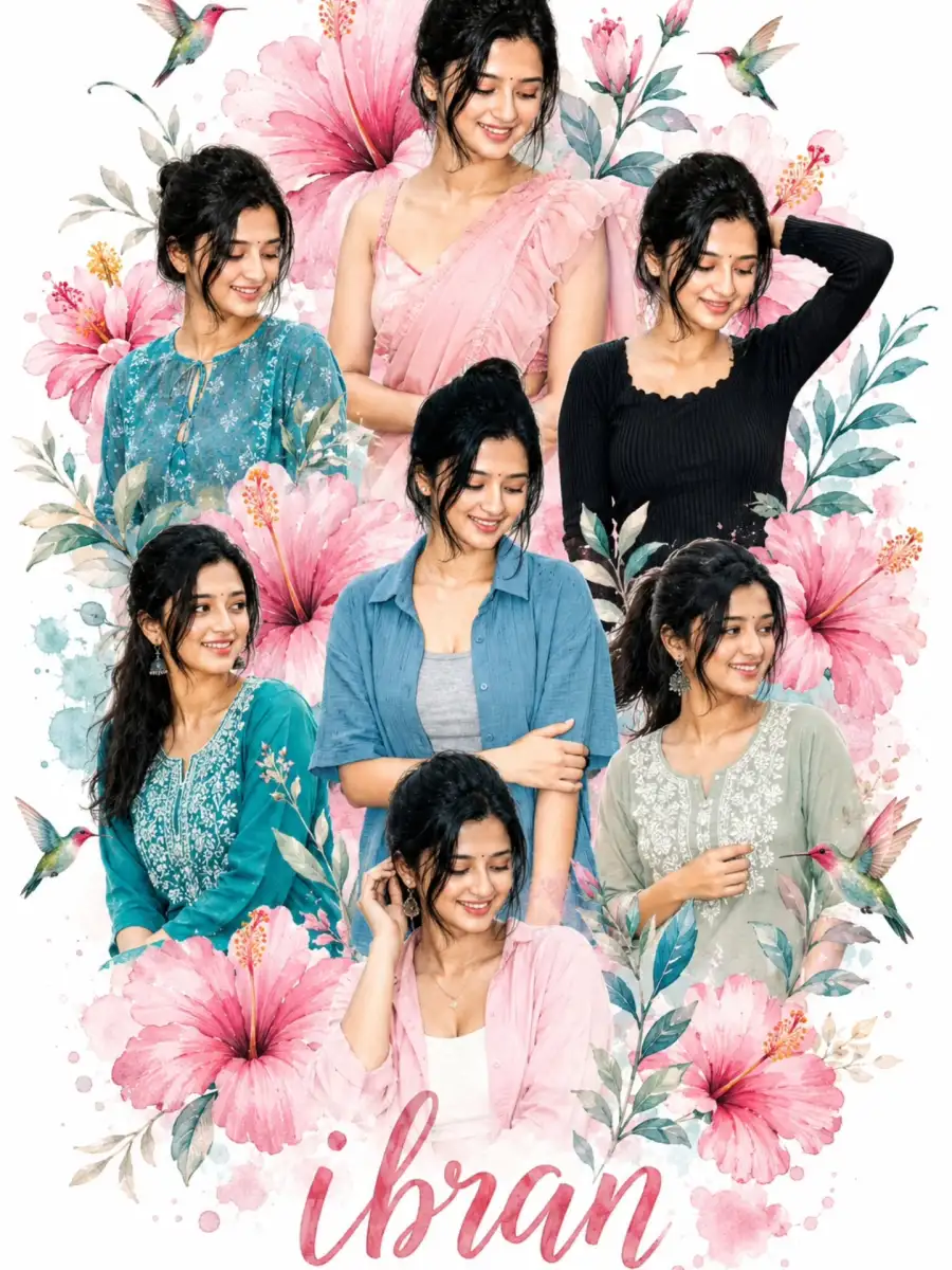 Instagram Poster Girls Ai Photo Editing Prompt - AI photo editing prompt image