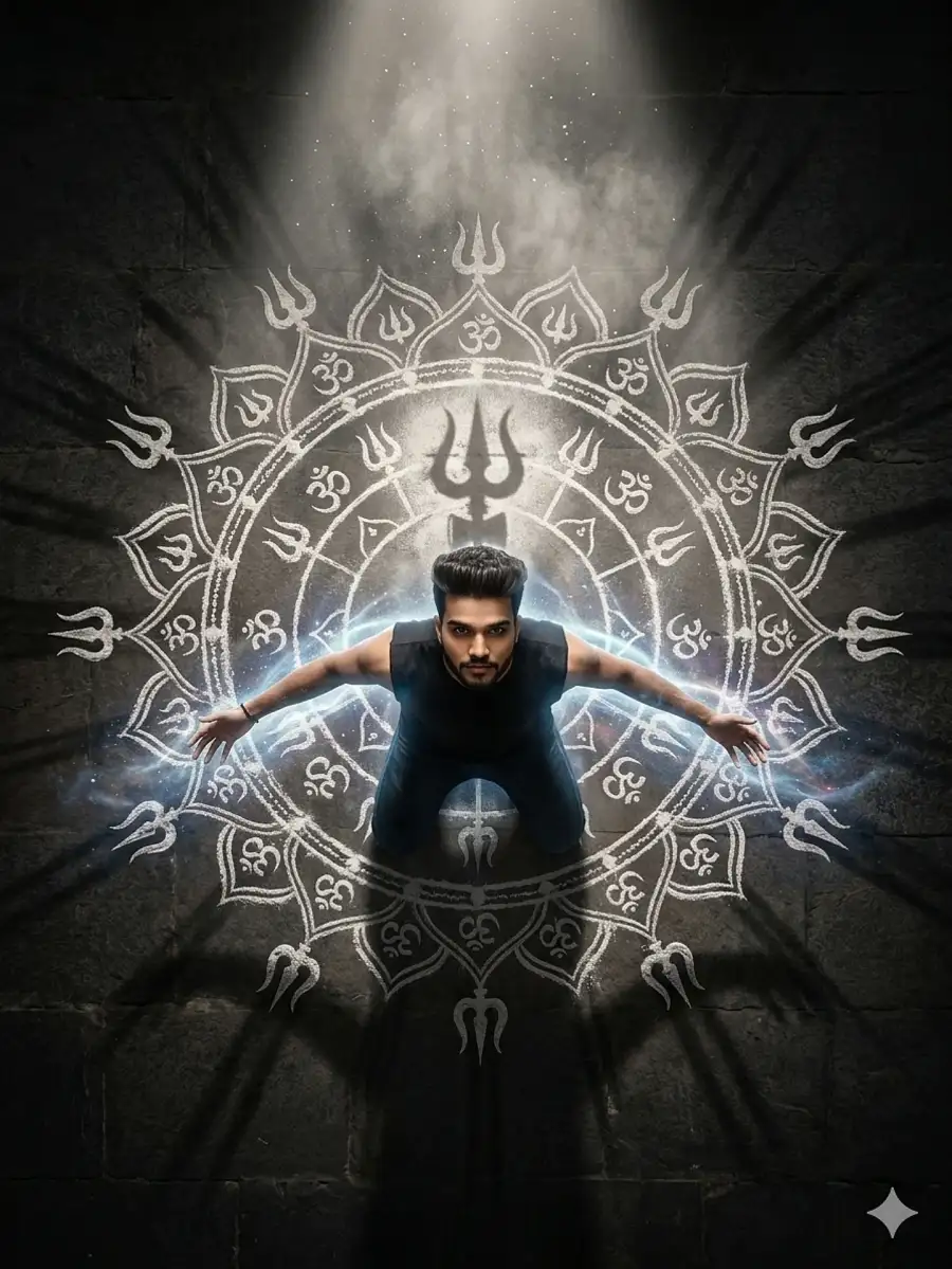 Mahadev Boy Trishul AI Photo Editing Prompts - AI photo editing prompt image