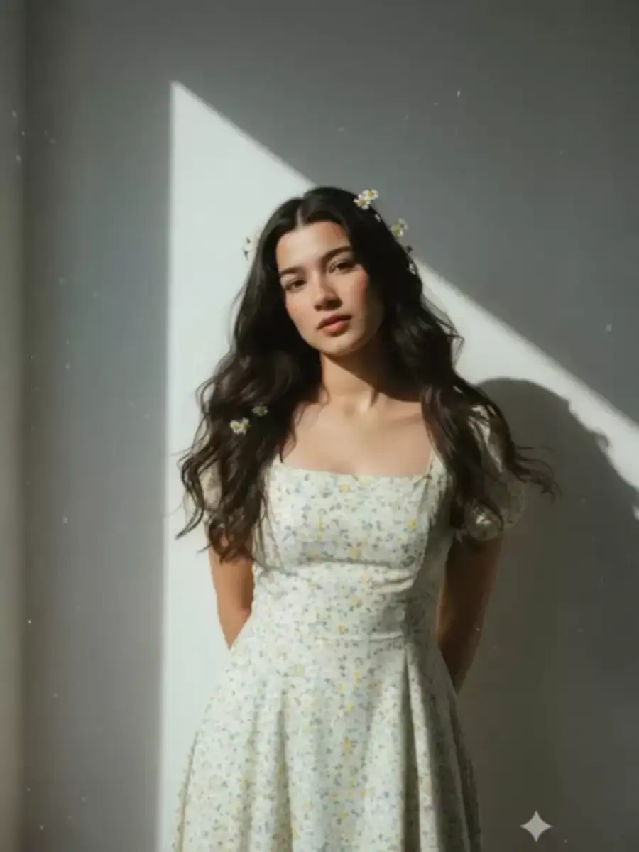 Realistic  Retro Vintage Girls Prompts For Gemini - AI photo editing prompt image
