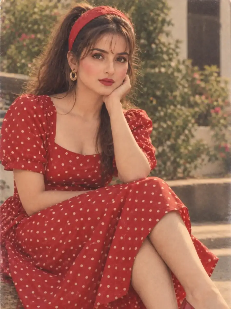 80s Look Ai Photo Editing Prompts  For Girls