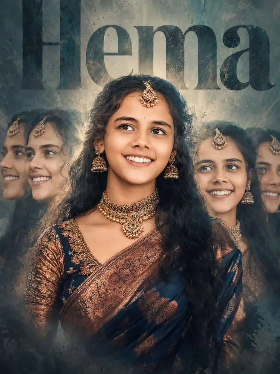 South Indian Poster Girls Ai Photo Editing Prompt - AI photo editing prompt image