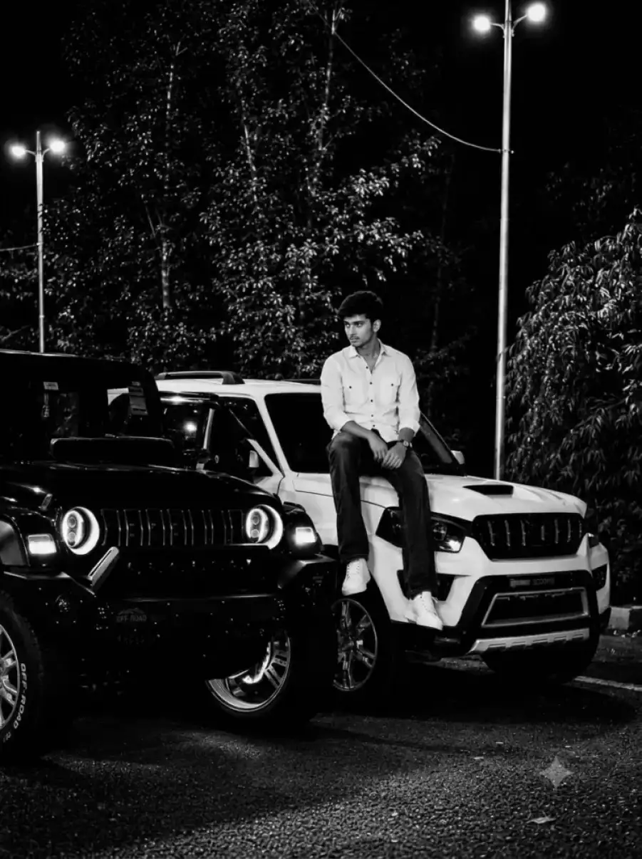 Viral Boys Black and White Car AI Editing Prompt Viral Boys Black and White Car AI Editing Prompt - AI photo editing prompt image
